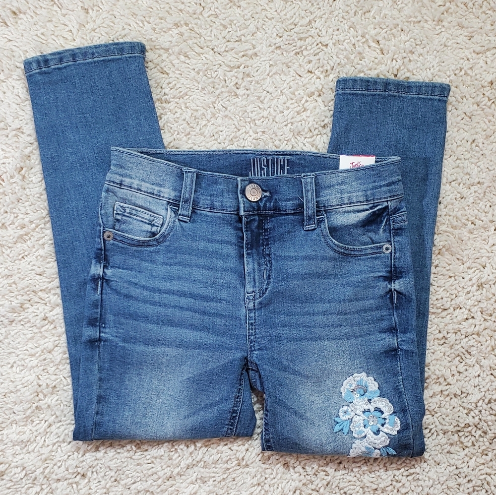 Justice ~ Big Girl's Blue Jeans Size 12 Slim NWT